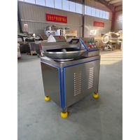Machine à hacher les saucisses automatique commerciale à lames en acier inoxydable, triphasée, 20L/40L/80L/125L, coupe-viande à bol