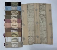 Voile en mousseline de soie SWAN personnalisé, élégant, pour femme, avec broderie en dentelle, accents dorés et pierres scintillantes, idéal pour les hijabs islamiques de Dubaï