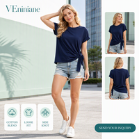 T-shirt en coton et polyester style mignon, manches courtes, coupe ample, effet 3D, impression personnalisable, multicolore, saison hiver