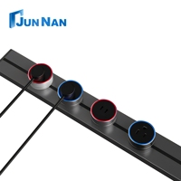Prise multifonctionnelle avec interface USB, rail de prise électrique 30/40/50/60 cm, prise murale de bureau