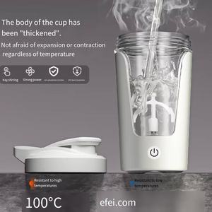 450ml USB Sızdırmaz Elektrikli Karıştırma Kabı Taşınabilir Protein Tozu <span class=keywords><strong>Shaker</strong></span> Şişesi Seyahat Ev Dışı Mekan Mutfak Gereçleri için - Product Image 2
