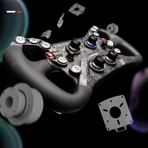 Vente flash : Corps de volant de course en fibre de carbone pour simulateur de volant, système ouvert, Formule GT - Product Image 3