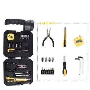 Lampe de travail LED portable avec kit d'outils, projecteur rechargeable 2-en-1, ensemble d'outils à main pour la maison de 16 pièces - Product Image 2