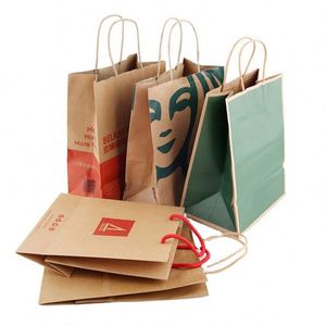 Bolsa de Papel Reciclado Marrón con Logotipo Personalizado Impreso, para Comida para Llevar, Panadería, Galletas, Compras, Bolsa de Papel Kraft, Novedad 2026 - Product Image 3
