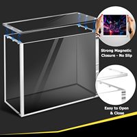 Étui de présentation en acrylique avec protection UV personnalisée, logo personnalisé, design moderne pour affichage sur bureau