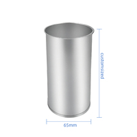 Qualité alimentaire 73mm 300 #   Petite boîte en fer blanc pour poudre sèche, boîte d'emballage métallique ronde vide pour échantillon de lait en poudre