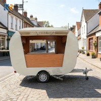 Camion de restauration personnalisé en fibre de verre et acier inoxydable, entièrement équipé, chariot à hot-dogs et à bonbons