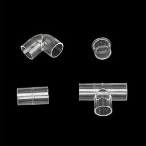 Conector en T de acrílico transparente de 25 mm de diámetro interior, recto/codo, tapón final para tuberías de acuario, acoplamiento chino - Product Image 3