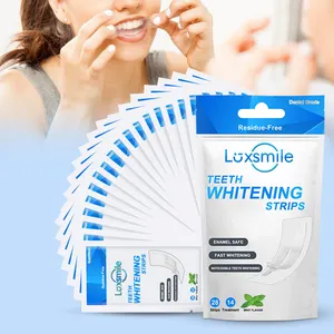 Label pribadi 28 42 buah Strip terang putih 30 warna strip pemutih gigi mendaki strip pemutih gigi Non peroksida