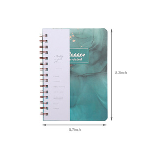 2025 2024 A5 Cuidado personal Lista de tareas personalizada Cuaderno Diario semanal Espiral Planificador mensual sin fecha - Product Image 6
