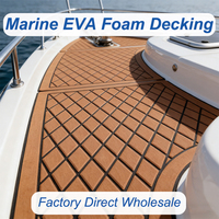 Revêtement de sol pour bateau XYF Marine, design moderne, mousse EVA antidérapante, résistant aux UV, tapis de pont pour piscine, installation par clic, auto-adhésif
