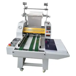 SL-500A 490mm 19inch A2 Conveyor Belt feeding Auto Separating Roll Laminator machine with overlap function