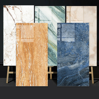 Carreaux de sol en porcelaine polie de luxe antidérapants avec texture de pierre pour salle de bain, supermarché, hall, villa, revêtement de sol haut de gamme