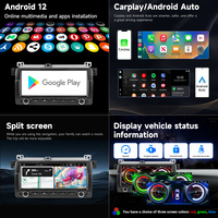 Reproductor Multimedia de navegación GPS para coche Android 7 \ "Carplay para BMW E46 M3 1998-2006 con amplificador de TV DSP OBD2 TPMS RGB DVD
