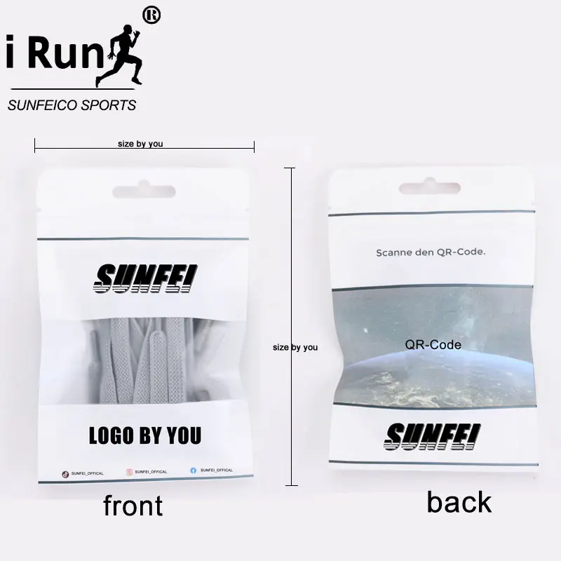 Sunfei 아마존 투명 사용자 정의 폴리 가방 포장 플라스틱 클리어 화이트 블랙 가방 헤더 polybag