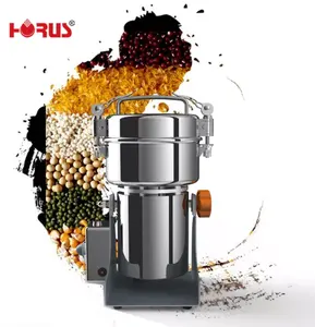 2023 venda quente 1000g pequeno aço inoxidável máquina de pulverização grãos e cereais moedor pó moagem máquina