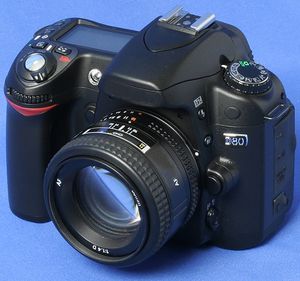 Appareil photo numérique d'origine modèle D80 avec objectif NIKKOR 18-55, chargeur de batterie, bandoulière, appareil photo numérique D80 - Product Image 4