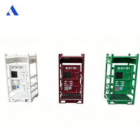 Conteneur porte-bouteilles de gaz offshore DNV 2.7-1 Standard 12 ou 16 pièces avec cadre de levage, ensemble de supports pour bouteilles d'azote