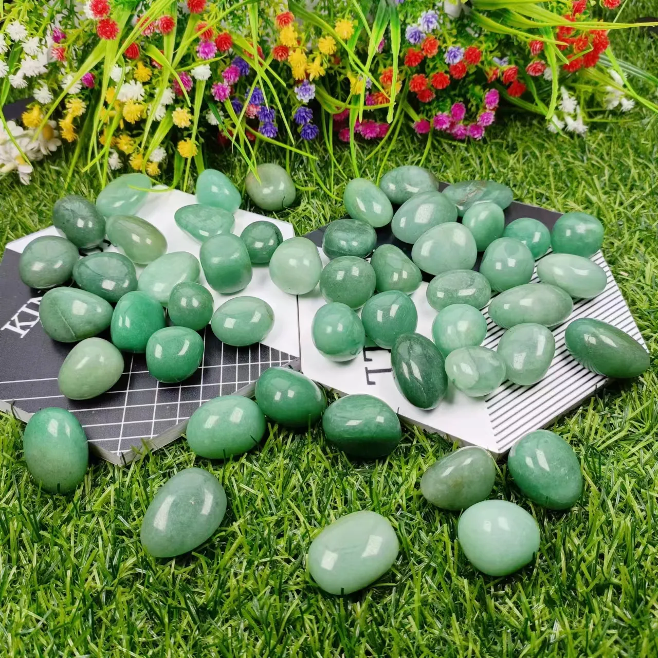 Naturais cristal verde aventurina pedra de cura de alta qualidade para decoração de casa