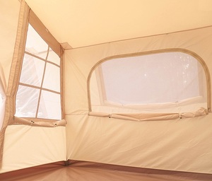 Personalizza la casa della tenda di tela per la tela di cotone impermeabile Glamping all'aperto per la tenda della tela di Oxford di campeggio della famiglia per tutte le stagioni - Product Image 6