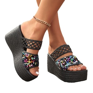 Summer Spring Winter New European and American Fashion <b>Platform</b> <b>Wedge</b> Heels Casual Plus Size Women's Roman - Product Image 6