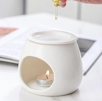 Nouveau Style blanc aromathérapie céramique bougeoir brûleurs d'encens parfum huile essentielle brûleurs cire fondre plus chaud