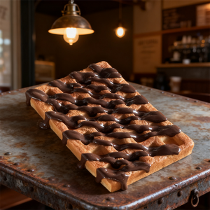 Plancha para Waffles Belgas de 17 cm, para Decoración, con Salsa de Azúcar, Caramelo y Chocolate, Sabor Original, Herramienta para Cocinar Postres de Pan - Product Image 6