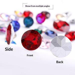 Acessórios DIY em Cristal Eco-Friendly 3D para Vestuário Lanwu 12*12mm, Pedras Preciosas em Forma de Flor, Material de Vidro Solto - Product Image 4