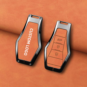 Housse de protection pour clé de voiture en alliage de zinc et cuir pour Dongfeng Forthing T5 T5L T5 <span class=keywords><strong>EVO</strong></span> Yacht Thunder, étui de protection pour clé intelligente - Product Image 2