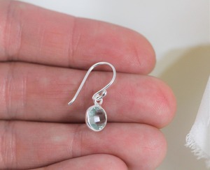 Opalite Round Natural Stone Dangle <b>Earrings</b> with Gold-Plated Ear Wire October Birthstone Jewelry for Women Gift - Product Image 3