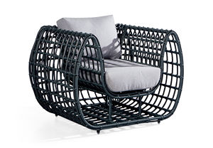 Foshan All Weather <span class=keywords><strong>Garden</strong></span> 5 piezas Black Nest Mimbre Patio Muebles Terraza Sofá Set - Product Image 4