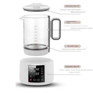 Bouilloire électrique en acier inoxydable 1,2 L, arrêt automatique, commande mécanique, portable, multifonctionnelle, chauffe-biberon, thé au lait - Product Image 5