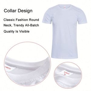 Design 100% Cotton 200gsm Classic Vintage Customized Logo Low MOQ Blank Crewneck Unisex <b>Shirt</b> Summer Breathable Soft T-<b>shirt</b> - Product Image 2