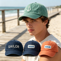 Gorra de Béisbol Moderna, Lavada, Desgastada, con Logotipo Bordado, Unisex, Deportiva, de Algodón