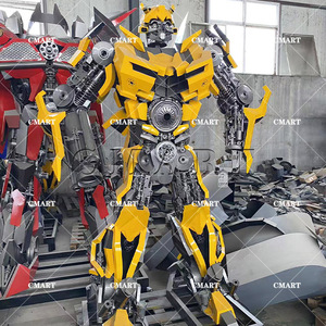 Statue géante en métal de 6 pieds pour l'extérieur, <span class=keywords><strong>sculpture</strong></span> réaliste grandeur nature de <span class=keywords><strong>robot</strong></span> cosplay Bum-Blebee, grande <span class=keywords><strong>sculpture</strong></span> Optimus Prime Transformer - Product Image 6