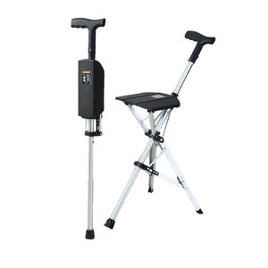 2025 nouveau tabouret <span class=keywords><strong>de</strong></span> canne pour personnes âgées canne à double usage avec siège <span class=keywords><strong>de</strong></span> tabouret Portable électrique un clic chaise <span class=keywords><strong>de</strong></span> canne pliante - Product Image 1