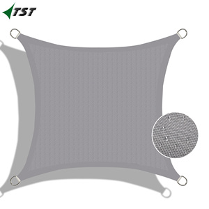 4M * 4M 13FT * 13FT Voiles d'ombrage étanches <span class=keywords><strong>Voile</strong></span> d'ombrage carrée en tissu pour auvent <span class=keywords><strong>Voile</strong></span> d'ombrage solaire - Product Image 1