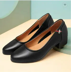 Comfortable Leather Officers Shoes For Women Formal Fancy Shoes