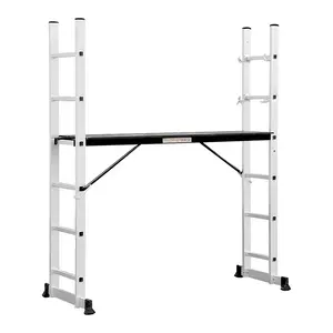 Lightweight And Strong Aluminum And Plywood Construction Stick Ladder Extension Ladder Walking Ladder