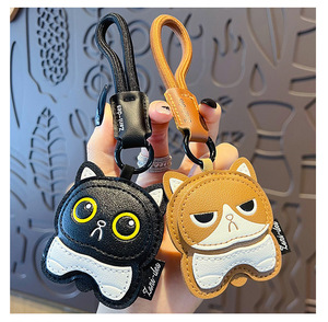 Portachiavi in Pelle PU a Forma di Gatto, Ciondolo 3D a Cartone Animato, Charm per Borsa, Gattino Persiano Ragdoll, Regalo Souvenir per Donne e Ragazze - Product Image 4