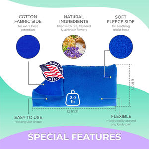 Produits les plus vendus 2024 Packs de chaleur réutilisables personnalisés Coussin chauffant Miost micro-ondable - Product Image 3