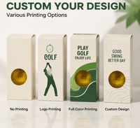 Boîte de rangement pour clubs de golf avec fenêtre ronde, en carton couleur crème, personnalisable, pour équipement de golf