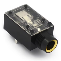 Prise audio pour amplificateur et microphone 6,35 mm, 7 broches (7P), avec coussinet jaune, pour connecteur jack 6,5 mm (microphone/casque)