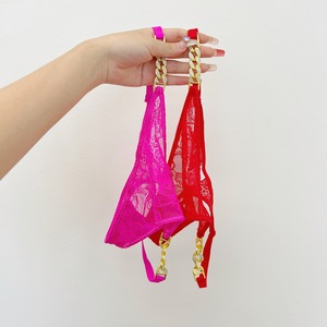 Tanga de Lujo para Mujer al por Mayor, Inspirada en <span class=keywords><strong>Victoria</strong></span>'s <span class=keywords><strong>Secret</strong></span>, con Pedrería, Sexy, de Encaje, Ecológica, de Talle Bajo - Product Image 2