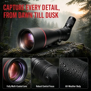 Professionele 20-60x80mm spotting scope met BAK4 dakprisma & BMC-optiek - HD vogelobservatie telescoop voor natuurobservatie - Product Image 3