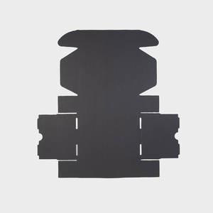 Offre Spéciale Boîte Pliante en Carton Ondulé Noir Boîte d'Expédition pour Vêtements T-Shirt - Product Image 2