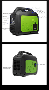 เครื่องกำเนิดไฟฟ้าแบบพกพา 24V 50Hz 60A สตาร์ทอัตโนมัติ ความจุน้ำมัน 5 ลิตร เงียบ สำหรับเรือและแคมป์ปิ้ง - Product Image 5
