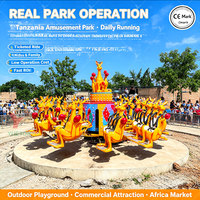 Manège Kangourou Sautant Rotatif Mécanique pour Parc d'Attractions en Tanzanie, Jeu de Carnaval, Machine de Rebond, Attractions Ludiques