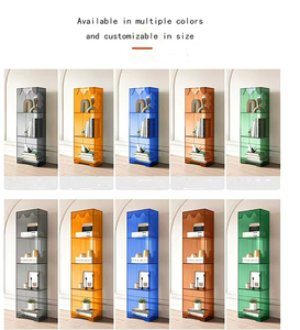 Estantería de acrílico simple para dormitorio, vitrina de almacenamiento de pie, librería - Product Image 5