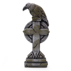 Set de Decoración de Halloween: <span class=keywords><strong>Cuervo</strong></span> Gigante, Cruz, Lápida, Casa Embrujada, Parque de Atracciones, Cementerio Espeluznante - Product Image 1